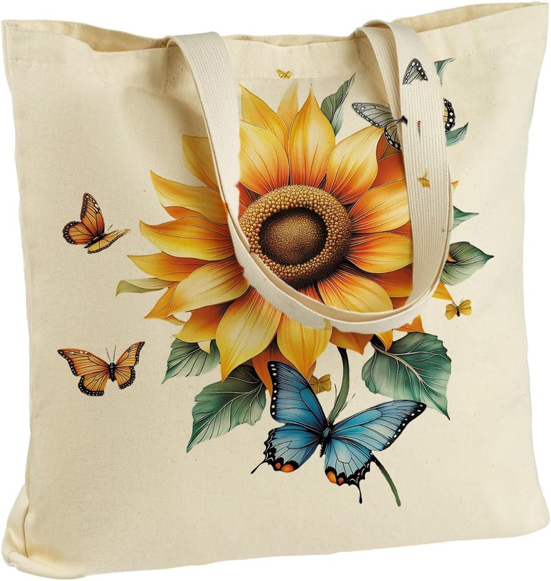 ANNA QUEEN Cat Tote Bag Shoulder Bag Handle Bag for Gym Yoga Picnic Beach Kitchen Reusable - Image 1